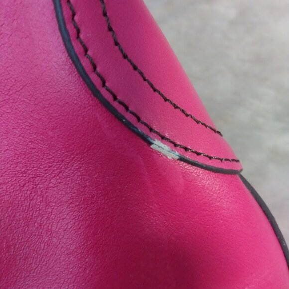 Etienne Aigner Smooth Leather Pink Hobo/Shoulder Bag Scottsdale Collection FLAWS - Picture 13 of 16